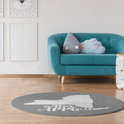 Tapis en poly-chenille big pomme ny
