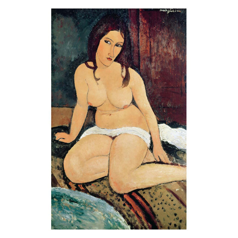 «Sived Nude» par Amedeo Modigliani - Estampe numérique, H 28 po x l 22 po