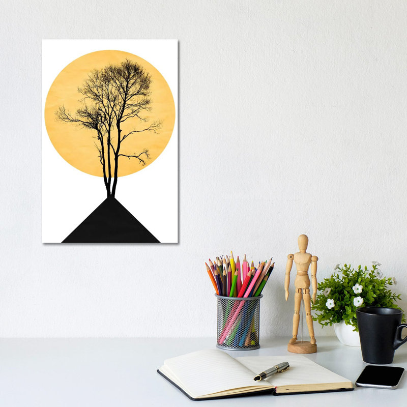 Japanese Zen Garden by Kubistika - Wrapped Canvas Print, 20.32 cm H x 30.48 cm W
