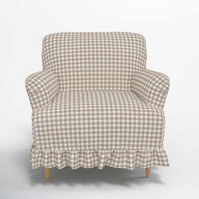 Maggie Ruffle Slipcover Armchair