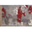 Tapis gris / rouge en laine Haseltine-1632250473