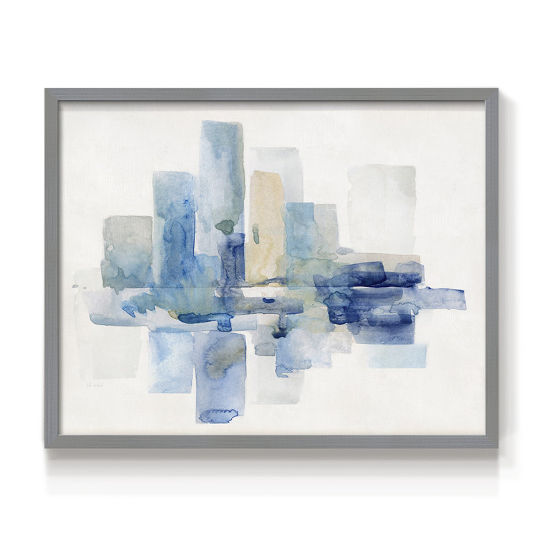 «Soft Skyline I», impression encadrée, H 11 po x l 14 po, Gris