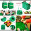 Sac de magasinage léger et durable en tissu tissé vert