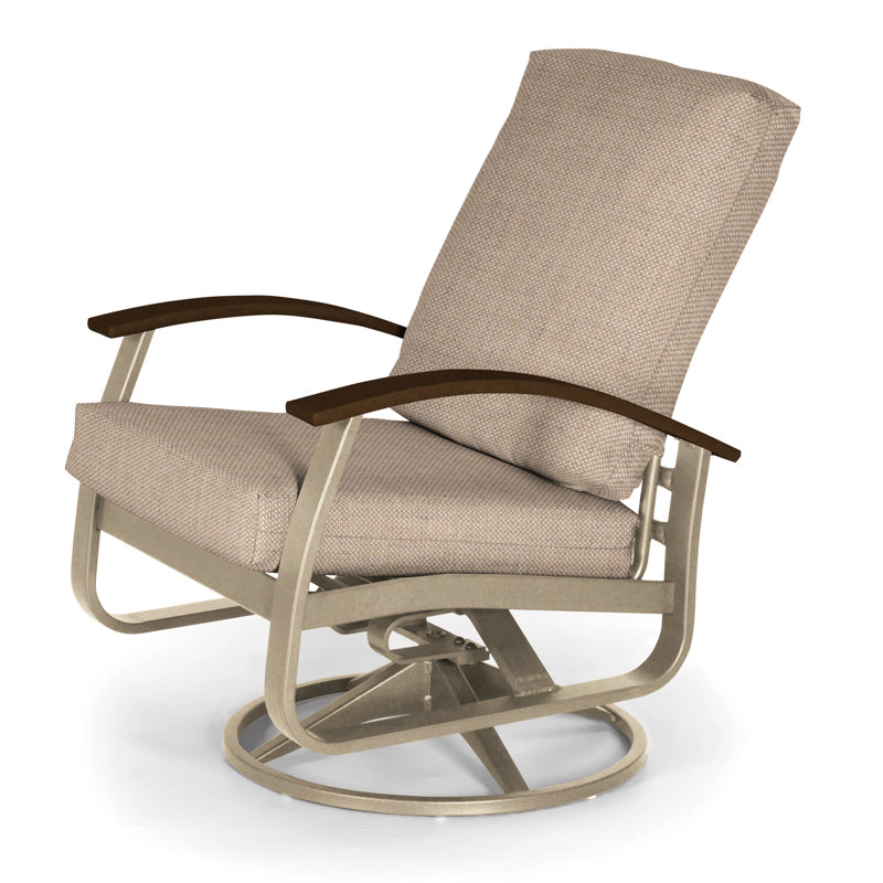 Belle Isle Outdoor Swivel Lounge Chair, Canvas Navy Sunbrella® Canvas, Kona P10, Textured Kona