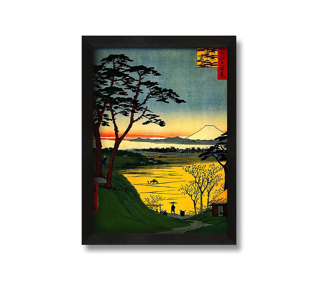 Gerahmtes Leinwandbild Hiroshige Grandpas Treehouse