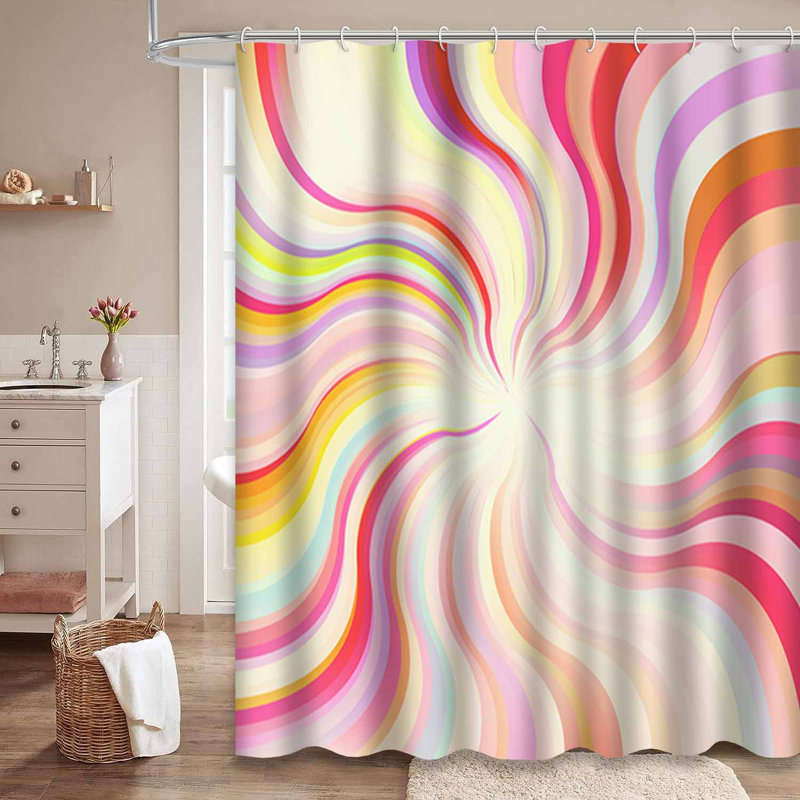 Rideau de douche imperméable et moderne avec 12 crochets, L 72 po x l 84 po