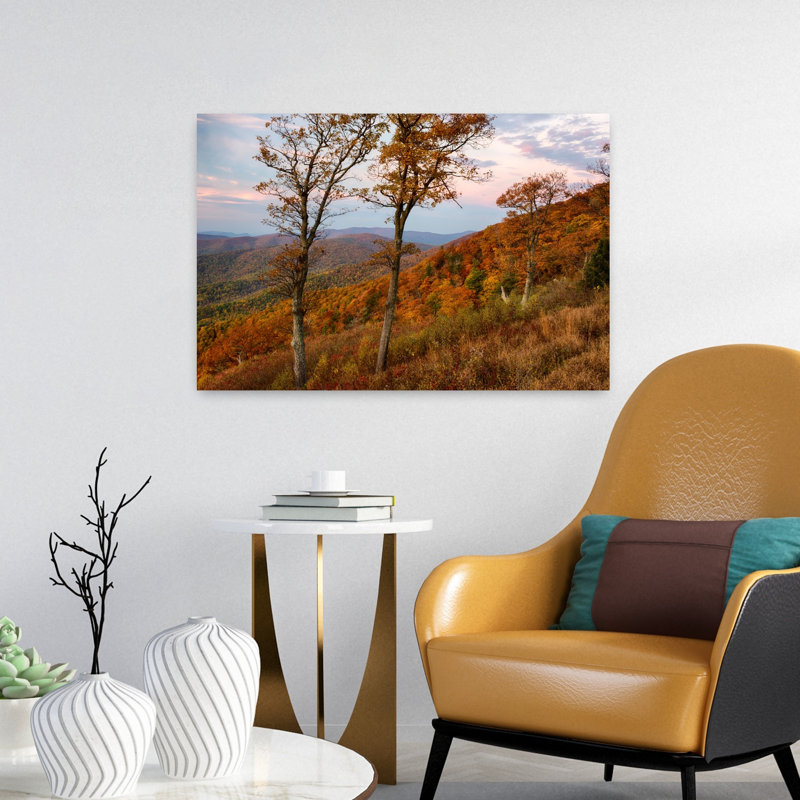 Autumn Morning Shenandoah National Park Virginia USA 1 Piece Wrapped Canvas Wall Art, 40.64 cm H x 60.96 cm W