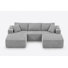 Canapé modulaire en L 108 po avec méridienne 108 po