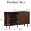 Armoire de rangement 55 po avec portes coulissantes et tablettes réglables-128981382-128981384