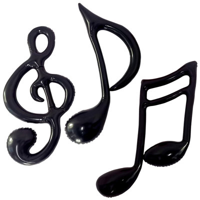 Inflatable Musical Notes - 17"-18" - Pack of 12