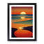 Dashing Sunset Abstract - Framed Print-1038286820-1038286819