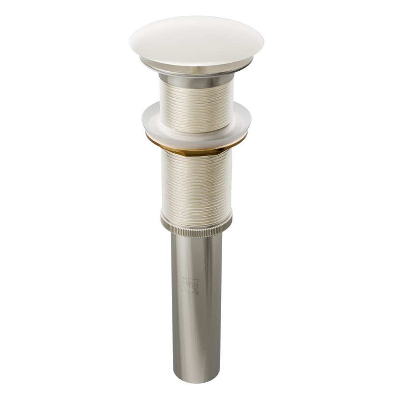  Drain escamotable d'évier de salle de bain 2,75 po, Nickel brossé