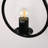 Bakkedahl 1-Light Wrought Iron Armed Sconce with Frosted Glass Shade-1427491811-1433468676