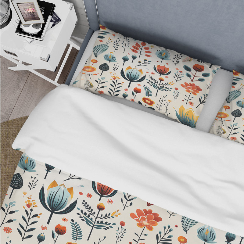 Ensemble de housse de couette scandinave jaune et blanc Collage II, Housse de couette simple + 1 taie décorative stan
