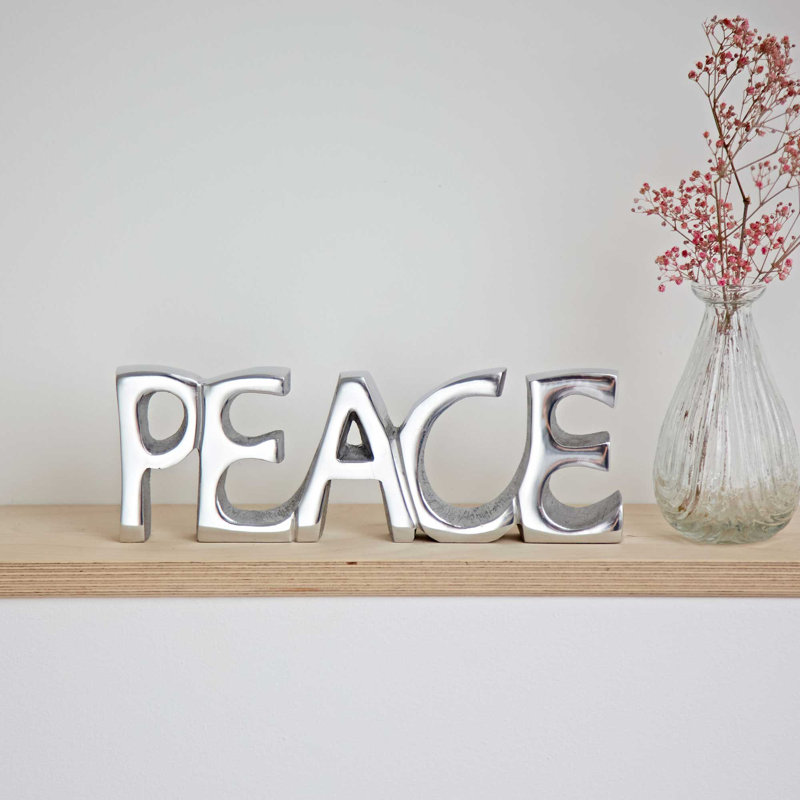 Recycled Metal Peace Sign