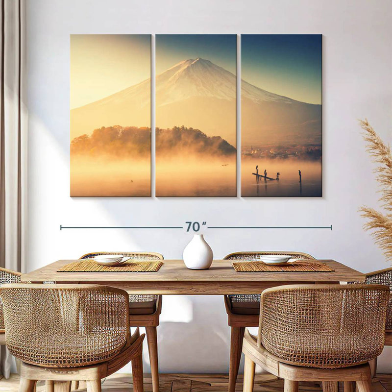 Brillant Mont Fuji, H 42 po x l 65 po