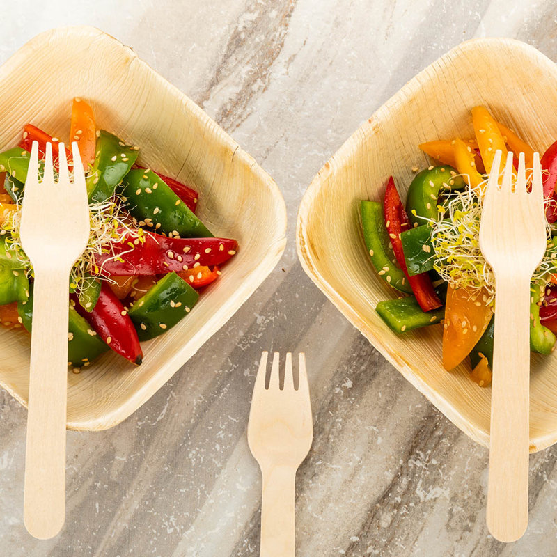 Disposable Wood Forks, 6.5"