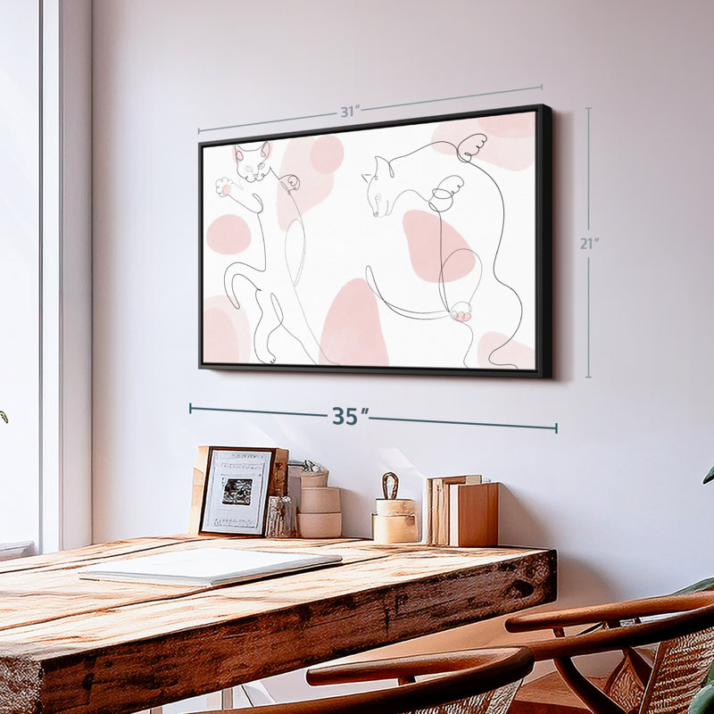 Reproduction sur toile Isaias Cat's Poise, H 21 po x l 31 po