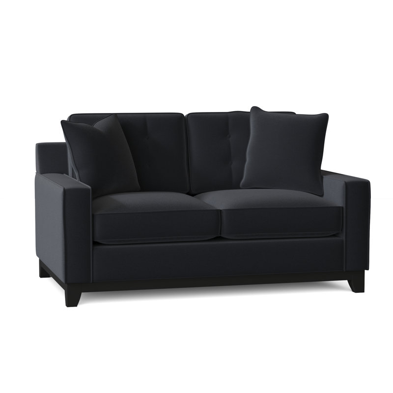Carollton Upholstered 62'' Loveseat, Gypsy Navy Performance Microfiber