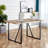 Rustic Industrial Rectangular Wood Dining Table For 4-6 Person, With 1.5" Thick Engineered Wood Color Tabletop And Black Metal Legs,Desk For Kitchen Dining Living Room, 55.1" X 31.4"X 29.9"-620947751-620947932