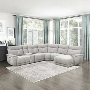 Achernar 6 - Piece Upholstered Reclining Sectional