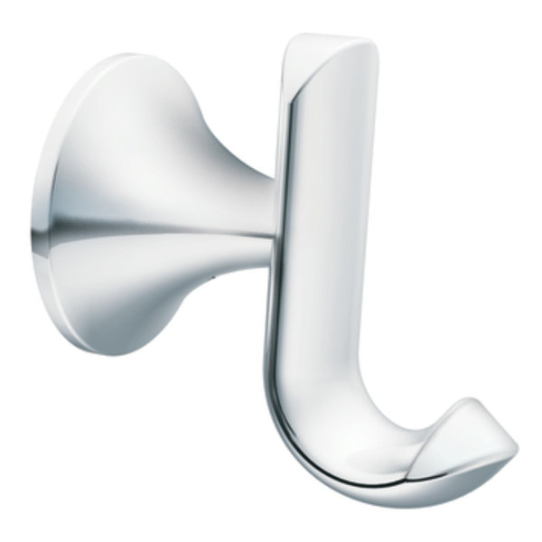 Fina Wall Mounted Robe Hook, Chrome