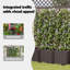 Ensemble de 3 pots à fleurs vidaXL bruns 47,24 x 15,75 x 56,30 po-1803665908-1803665919-1803665912