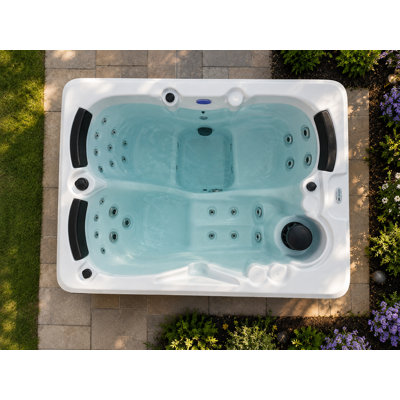 Spa électrique à 3 jets pour 3 personnes 38 jets en acrylique avec raccordement ozonateur Hydro-Spa HYD-38 220 Volt