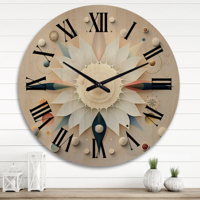 Horloge murale surdimensionnée en bois