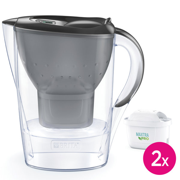 ZeroWater Stainless Steel 11-Cup Water Filter Jug (2.5L)