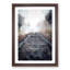 Train Tracks in the Mist in Abstract - Framed Print-55767769-55767772