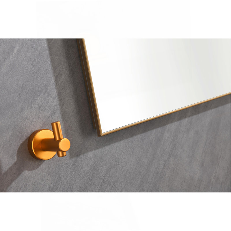 Miroir de salle de bain mural à cadre rectangulaire avec éclairage à DEL anti-buée