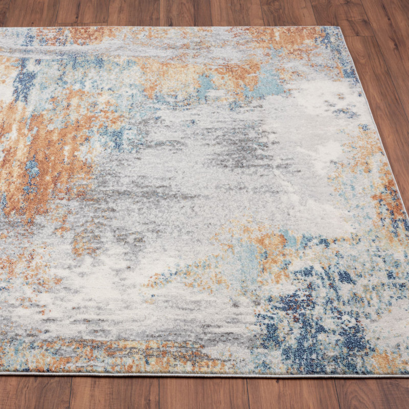 Kingsbury Abstract Multi Indoor Area Rug, Rectangle 8' x 10'