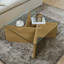 Table basse en verre, table basse carrée moderne Mid-Century, table centrale