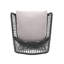 Chaise de patio en rotin avec coussins-1239835763