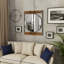 Adelone Metal Square Wall Mirror
