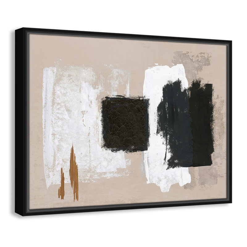 Imone - Toile à cadre flottant, Noir, H 19,5 po x l 25,5 po