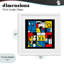 «Color Block Dogs», reproduction abstraite encadrée sous verre, conception de Tobe Fonseca-1133409789-1133409787