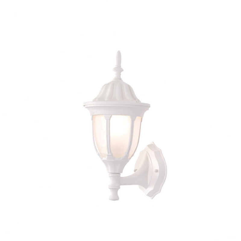 Pritchard Wall Light, Matte Black, Frost Seeded