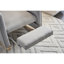 Chaise berçante en tissu avec repose-pieds Teddy-704234845