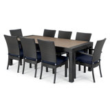 Cannes 9 Piece Dining Set with Cushions