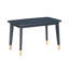 Ensemble de table et de chaises pour enfants, fini bleu marine, ensemble de 5 pièces-392765985