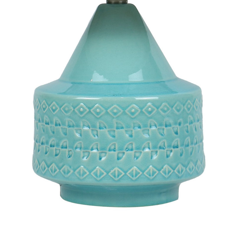Claven Ceramic Table Lamp, Blue