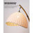 Zen-style metal fabric marble floor lamp