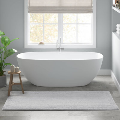 1 tapis de bain réversible 100% coton touffeté 3000 g / m² 17 x 24