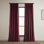 Rideaux en velours moelleux Matra pour chambre à coucher ‑ rideaux obscurcissants pour les fenêtres de salon, panneau simple