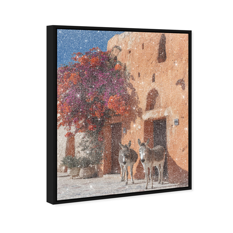 Morning Wait Print by Oliver Gal, 21"H x 25"W, Black Floater Frame