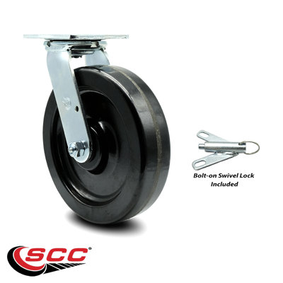 Phenolic Caster with Ball Bearing and Swivel Lock