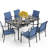 Salem 6 - Person Patio Dining Set with Rectangular Table
