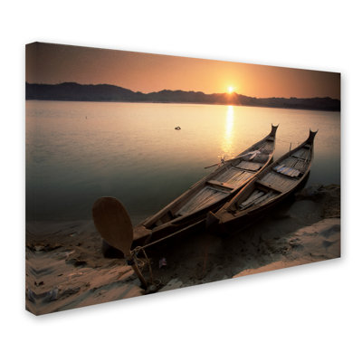 Ann 'Two Boats' Photographic Print on Wrapped Canvas